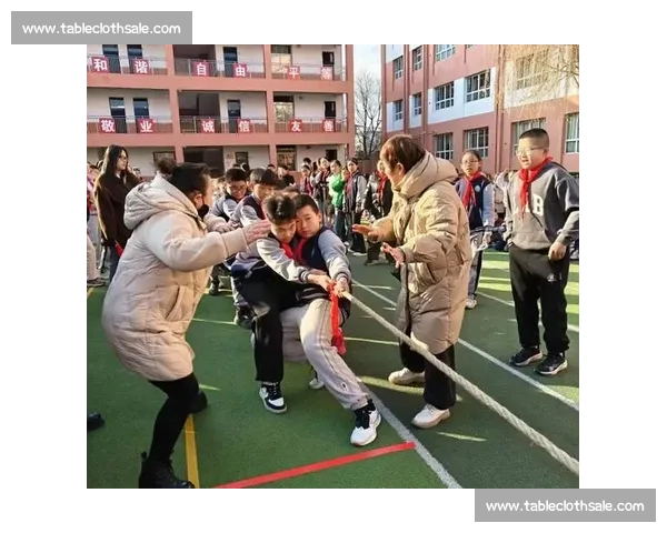 二年级拔河比赛中团结协作拼搏进取记录成长的精彩校园瞬间
